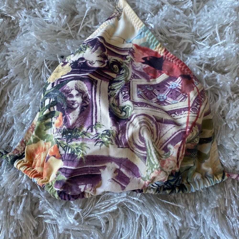 Jean Paul Gaultier Soleil Tropical String Bikini with Flamingos, Flowers & Water - Picture 3 of 6